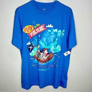 Disney Parks Play in the Park T-Shirt L Mickey Mouse Pirates of the Caribbean